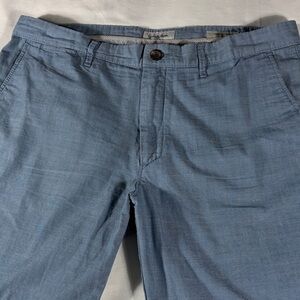 Goodfellow mens slate grey Linden Short flat front 8" chino shorts - size 36
